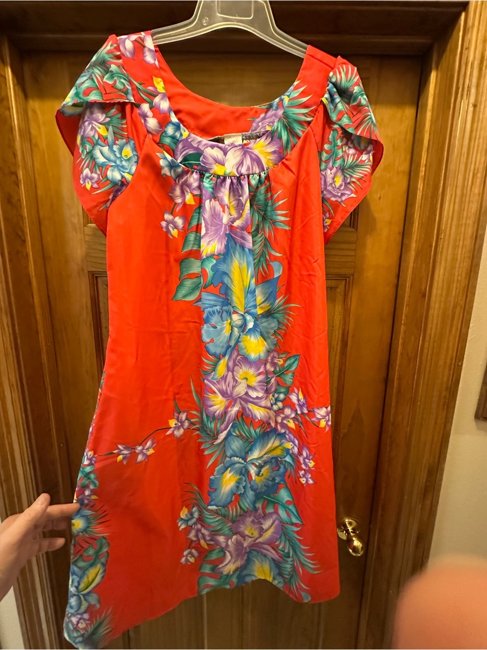 Royal Creations Hawaii XL Tropical Floral Dress - Vibrant Red & Purple